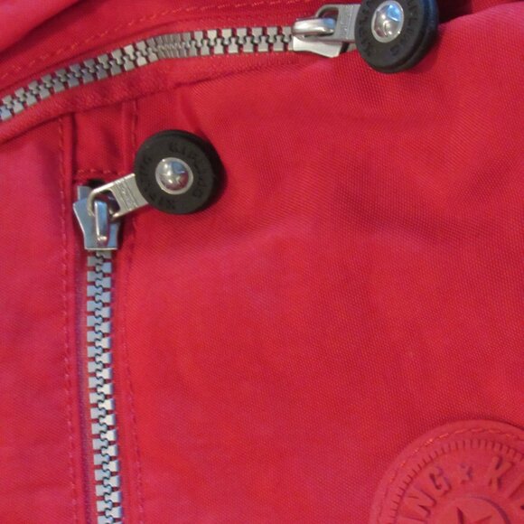 Women's Kipling Medium Sized Backpack Reddish Pink EUC - Never Used - Picture 3 of 16